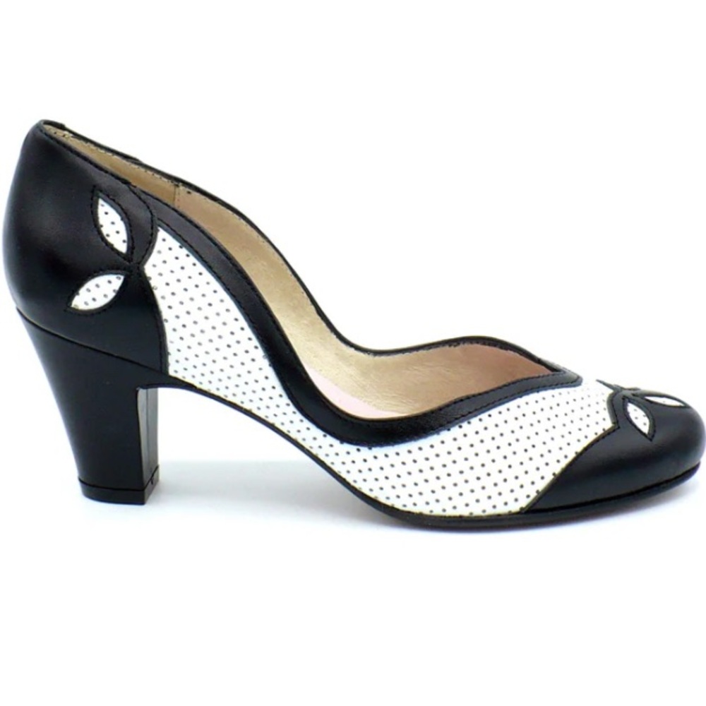 RE-MIX LA Elegant Black and White Women's pumps